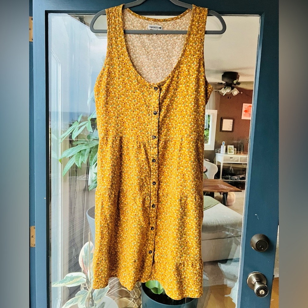 Toad&Co Manzana Tiered Sleeveless Dress - Womens Large